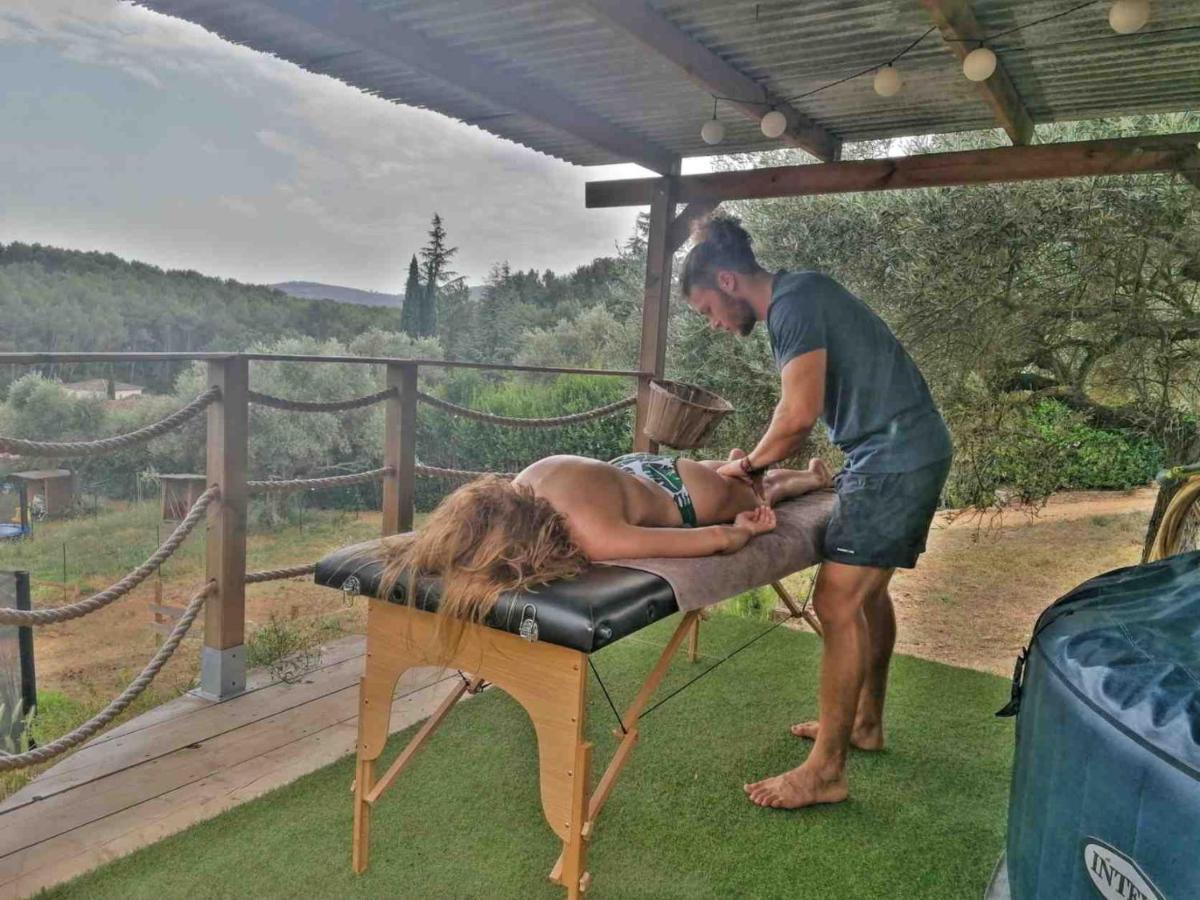 Arche De Noe Atypique, Boheme , Nature, Piscine Chauffee De Paques A Toussaint , Spa , Sauna , Loisirs Le Beausset Ngoại thất bức ảnh