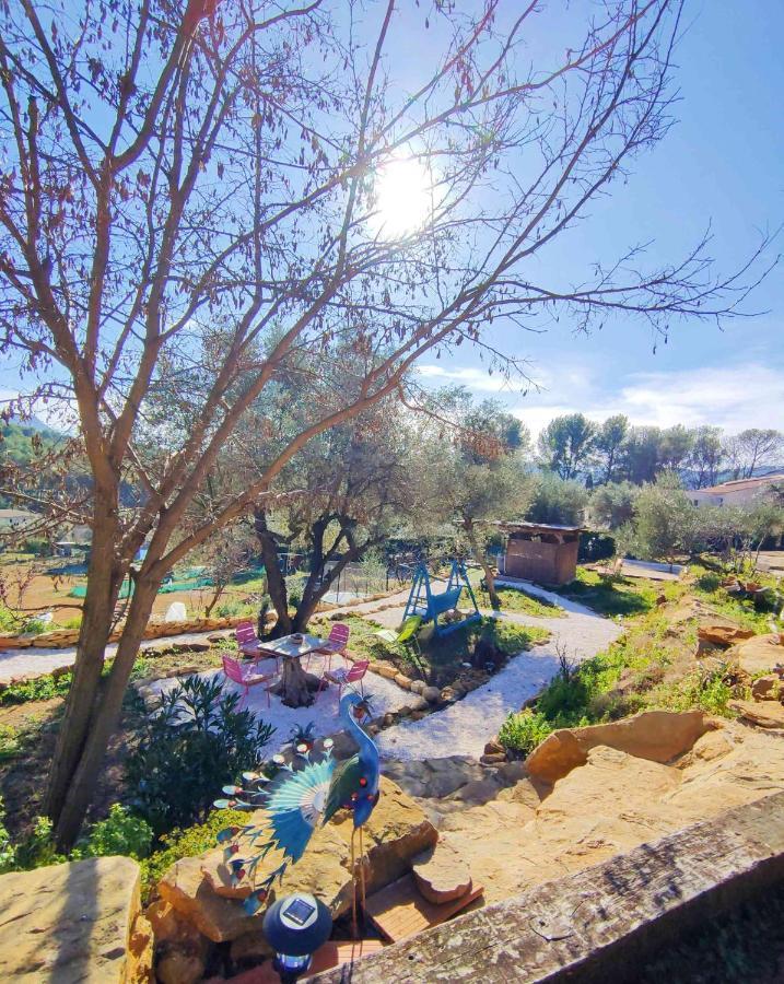 Arche De Noe Atypique, Boheme , Nature, Piscine Chauffee De Paques A Toussaint , Spa , Sauna , Loisirs Le Beausset Ngoại thất bức ảnh