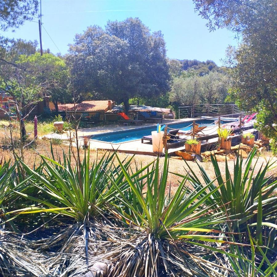 Arche De Noe Atypique, Boheme , Nature, Piscine Chauffee De Paques A Toussaint , Spa , Sauna , Loisirs Le Beausset Ngoại thất bức ảnh
