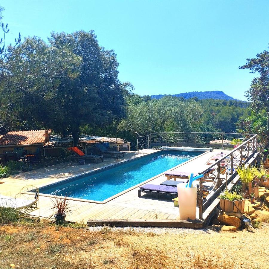 Arche De Noe Atypique, Boheme , Nature, Piscine Chauffee De Paques A Toussaint , Spa , Sauna , Loisirs Le Beausset Ngoại thất bức ảnh