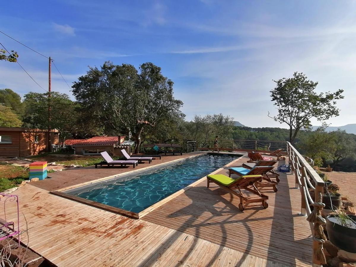 Arche De Noe Atypique, Boheme , Nature, Piscine Chauffee De Paques A Toussaint , Spa , Sauna , Loisirs Le Beausset Ngoại thất bức ảnh